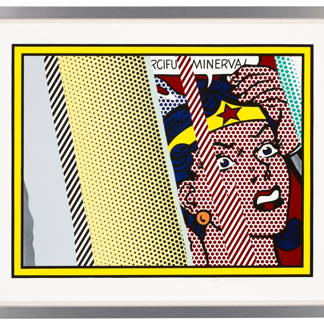 Roy Lichtenstein — Размышления о Минерве, из серии "Размышления", изображение 2