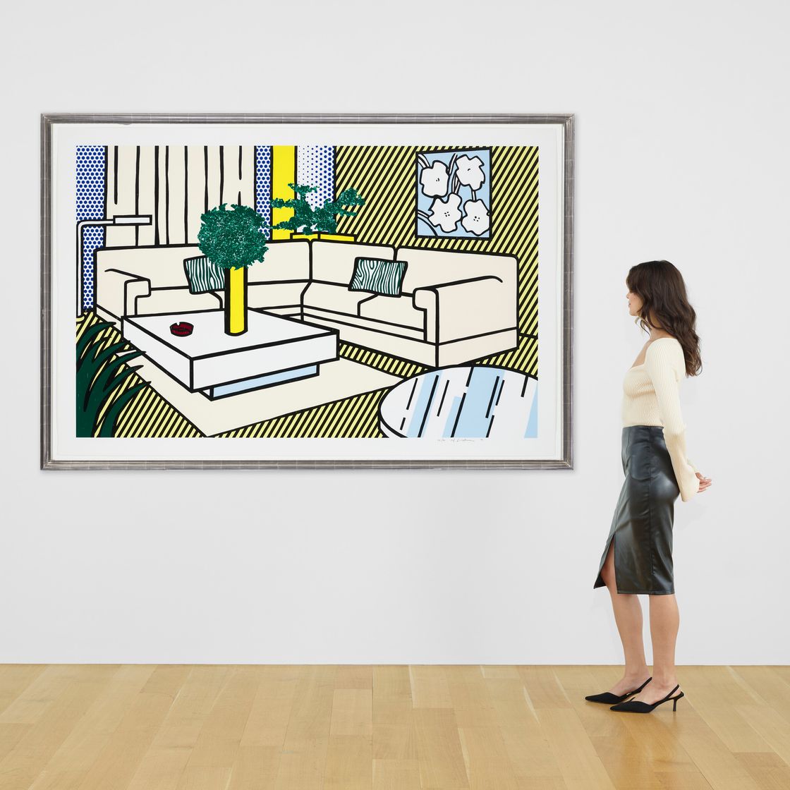 Roy Lichtenstein — Желтая ваза из интерьерной серии, изображение 3