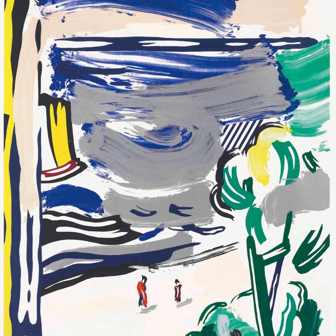 Roy Lichtenstein — Вид из окна, из серии пейзажей