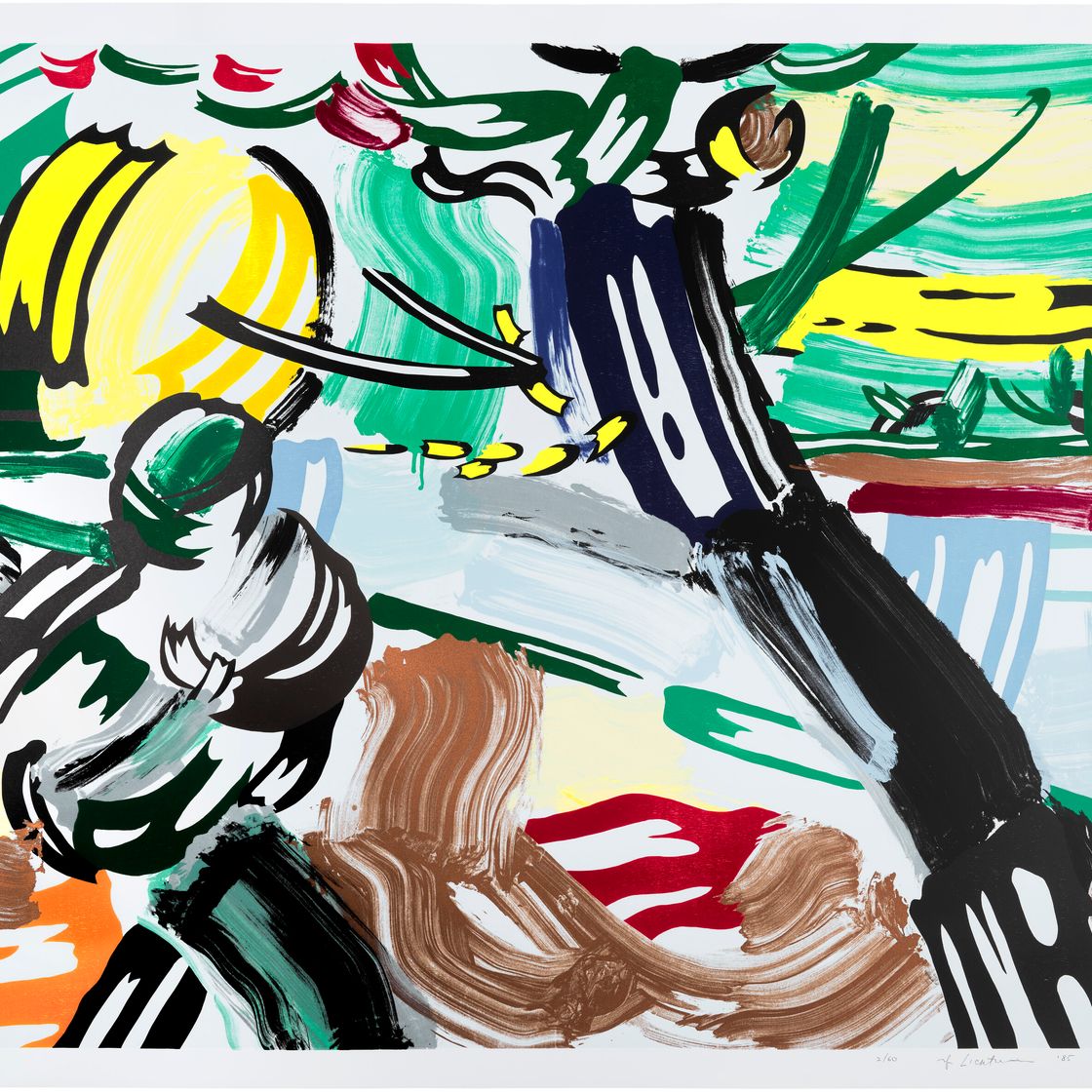 Roy Lichtenstein — "Сеятель" из серии "Пейзажи", изображение 1