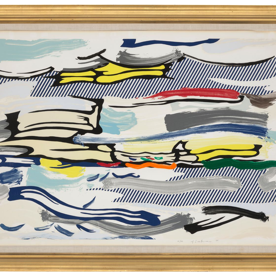 Roy Lichtenstein — Морской пейзаж из серии "Пейзажи", изображение 2