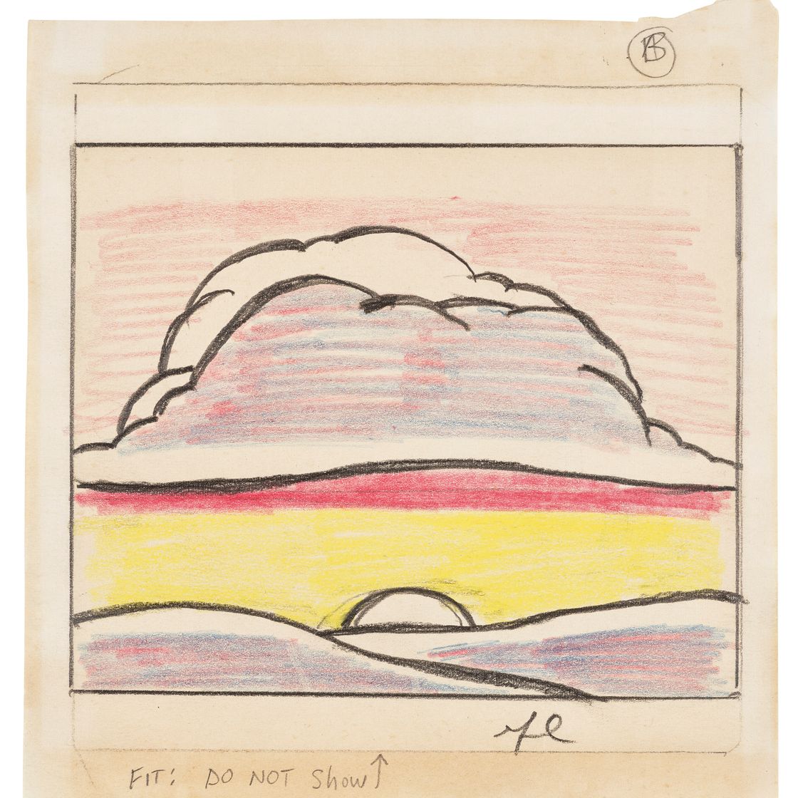 Roy Lichtenstein — Заходящее солнце (этюд), изображение 2