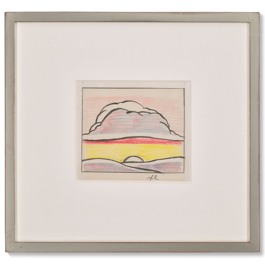 Roy Lichtenstein — Заходящее солнце (этюд), изображение 3