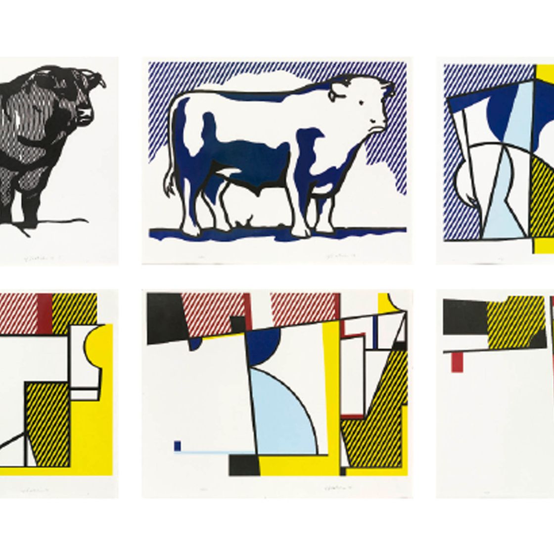 Roy Lichtenstein — Серия профилей Bull (C. 116-21)