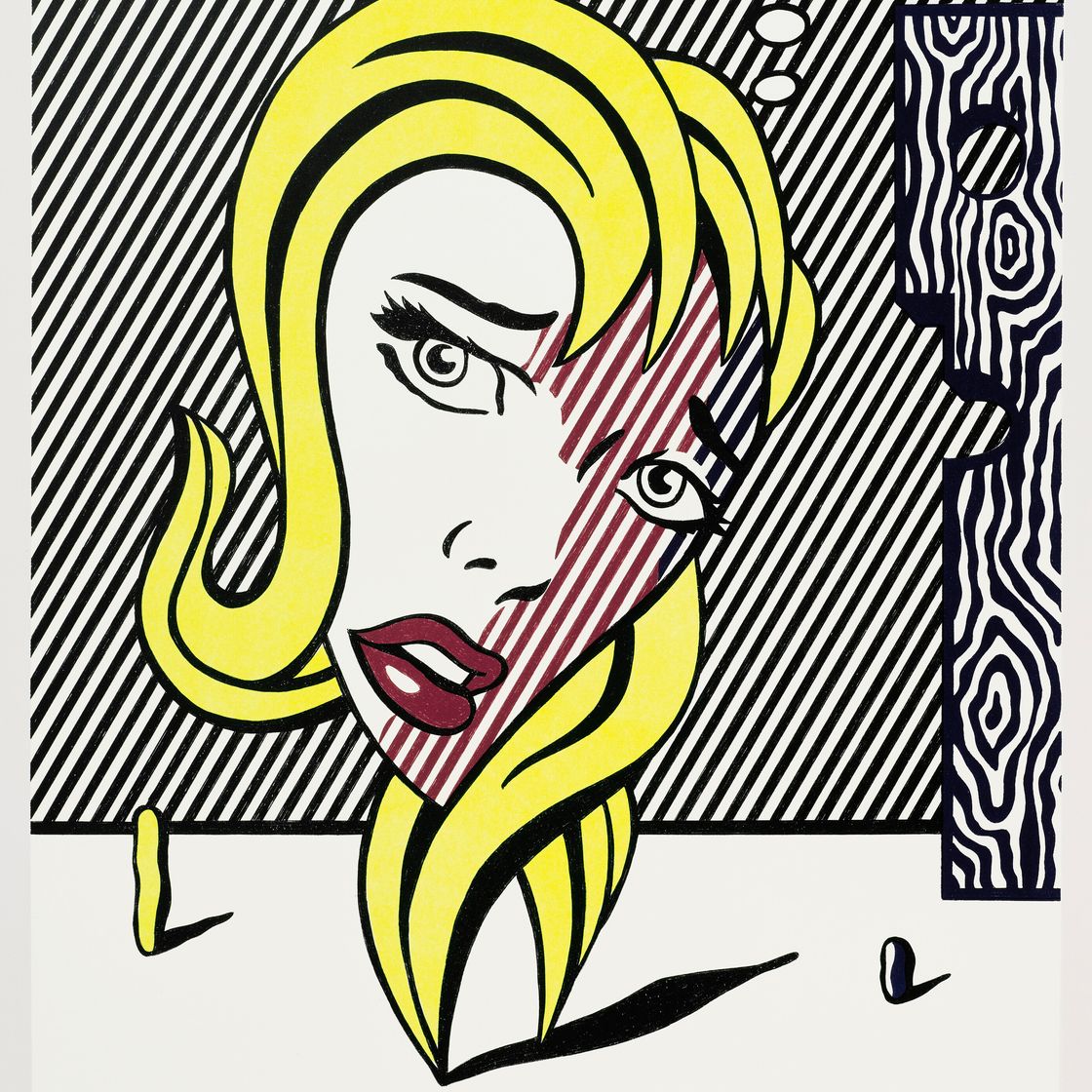 Roy Lichtenstein — Блондинка из сюрреалистической серии