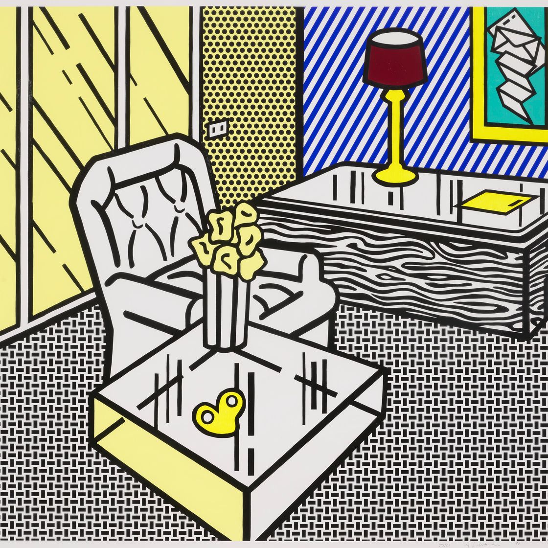 Roy Lichtenstein — "Логово" из серии "Интерьер", изображение 1