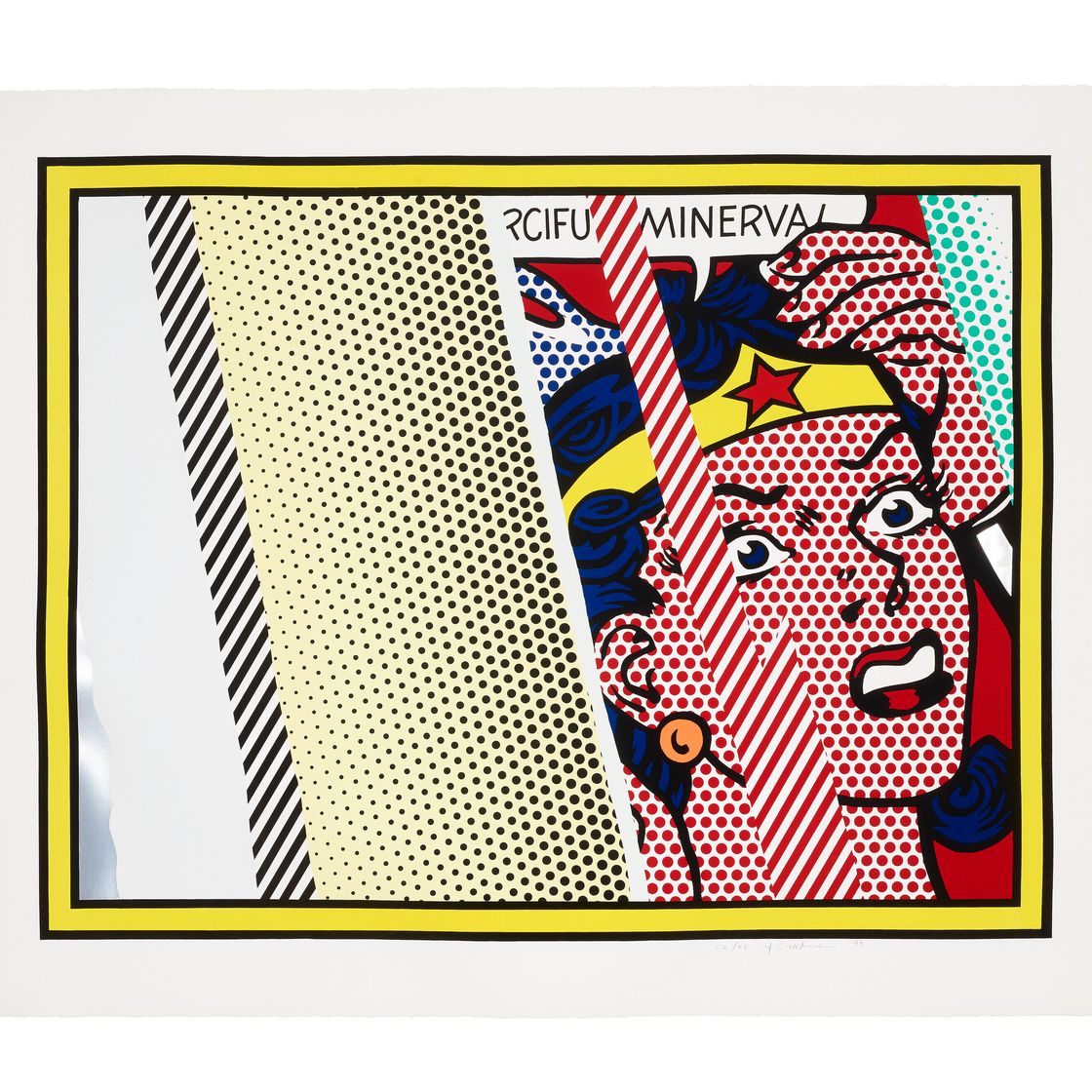 Roy Lichtenstein — Размышления о Минерве, из серии "Размышления", изображение 1