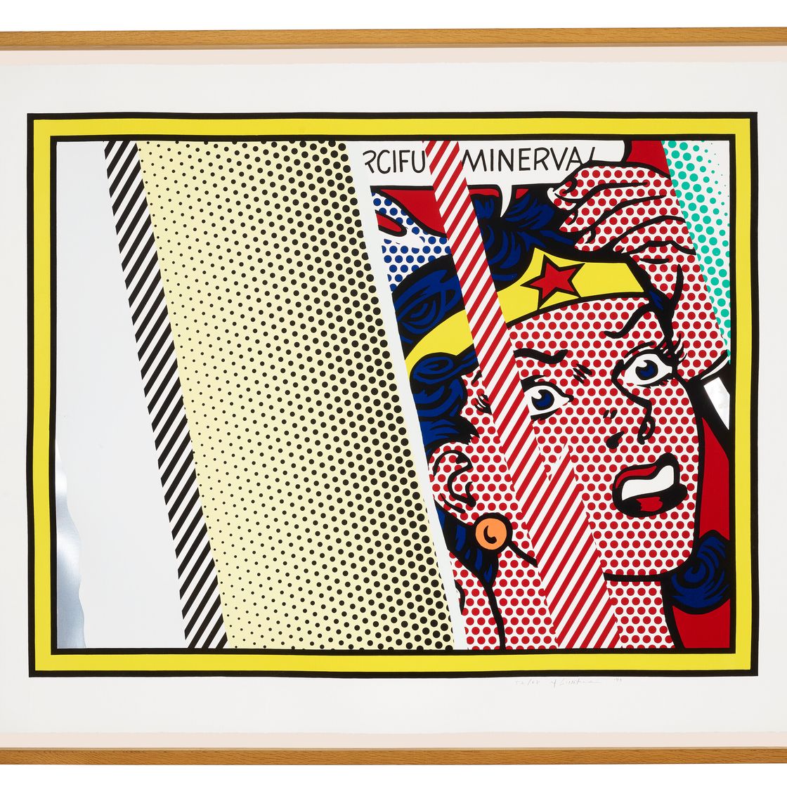 Roy Lichtenstein — Размышления о Минерве, из серии "Размышления", изображение 2