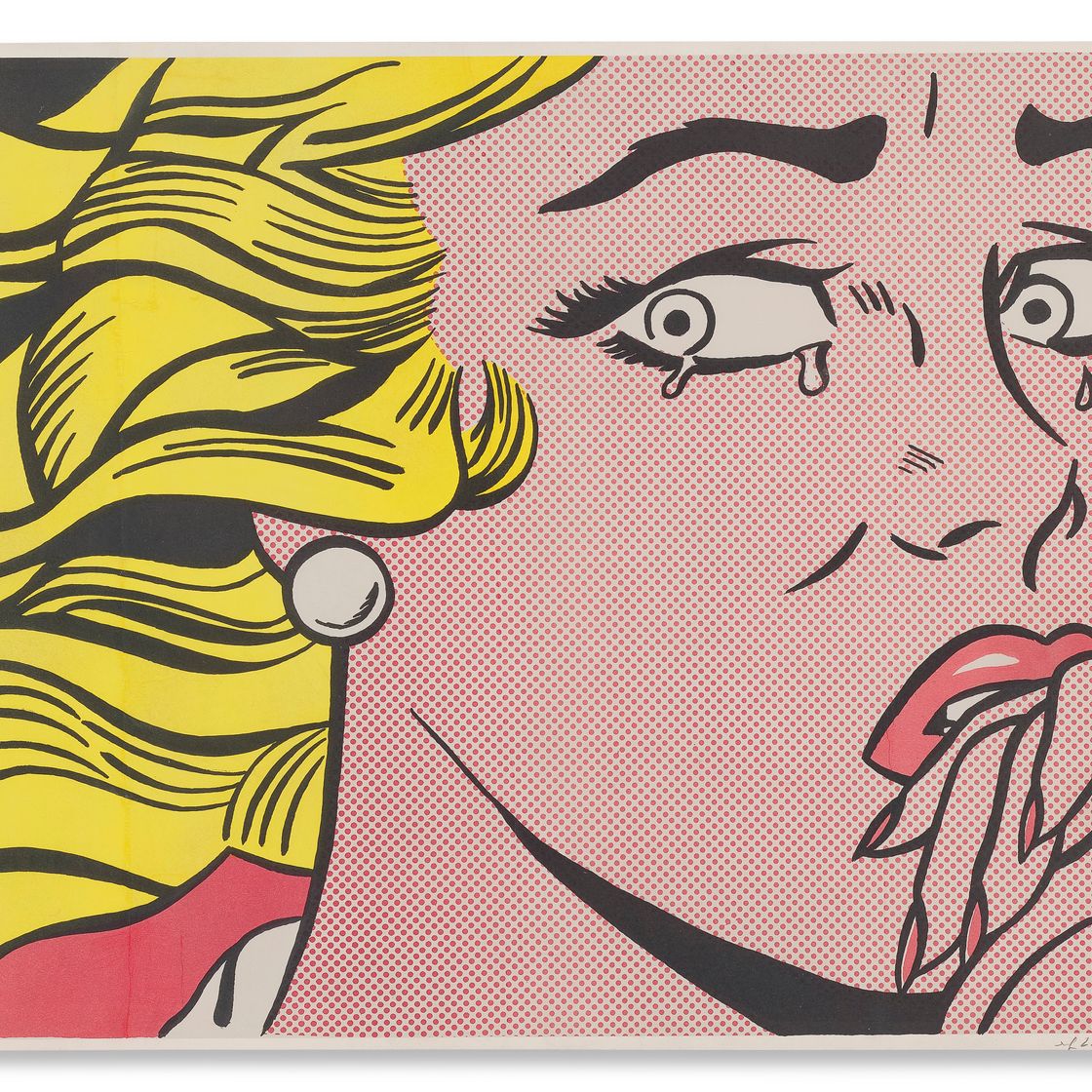 Roy Lichtenstein — Плачущая девушка, изображение 1