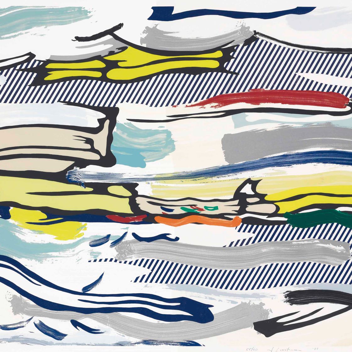 Roy Lichtenstein — Морской пейзаж из серии "Пейзаж"