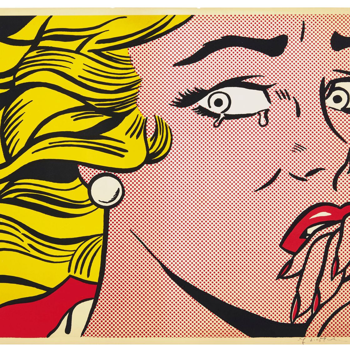 Roy Lichtenstein — Плачущая девушка