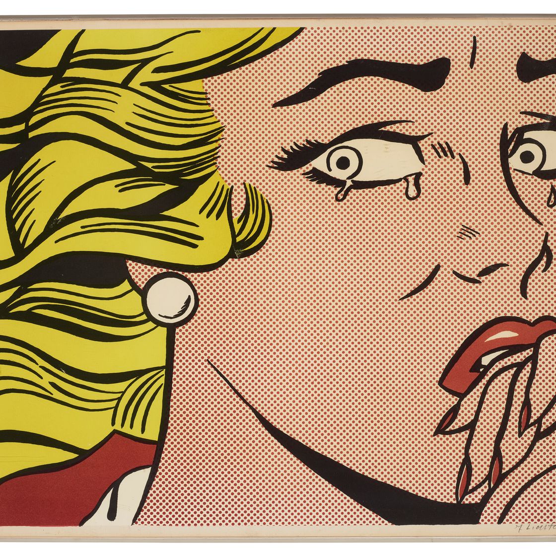 Roy Lichtenstein — Плачущая девушка, изображение 2