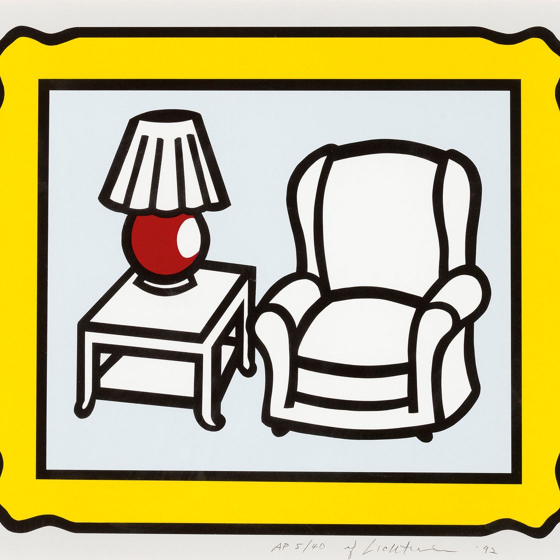 Roy Lichtenstein — Красная лампа