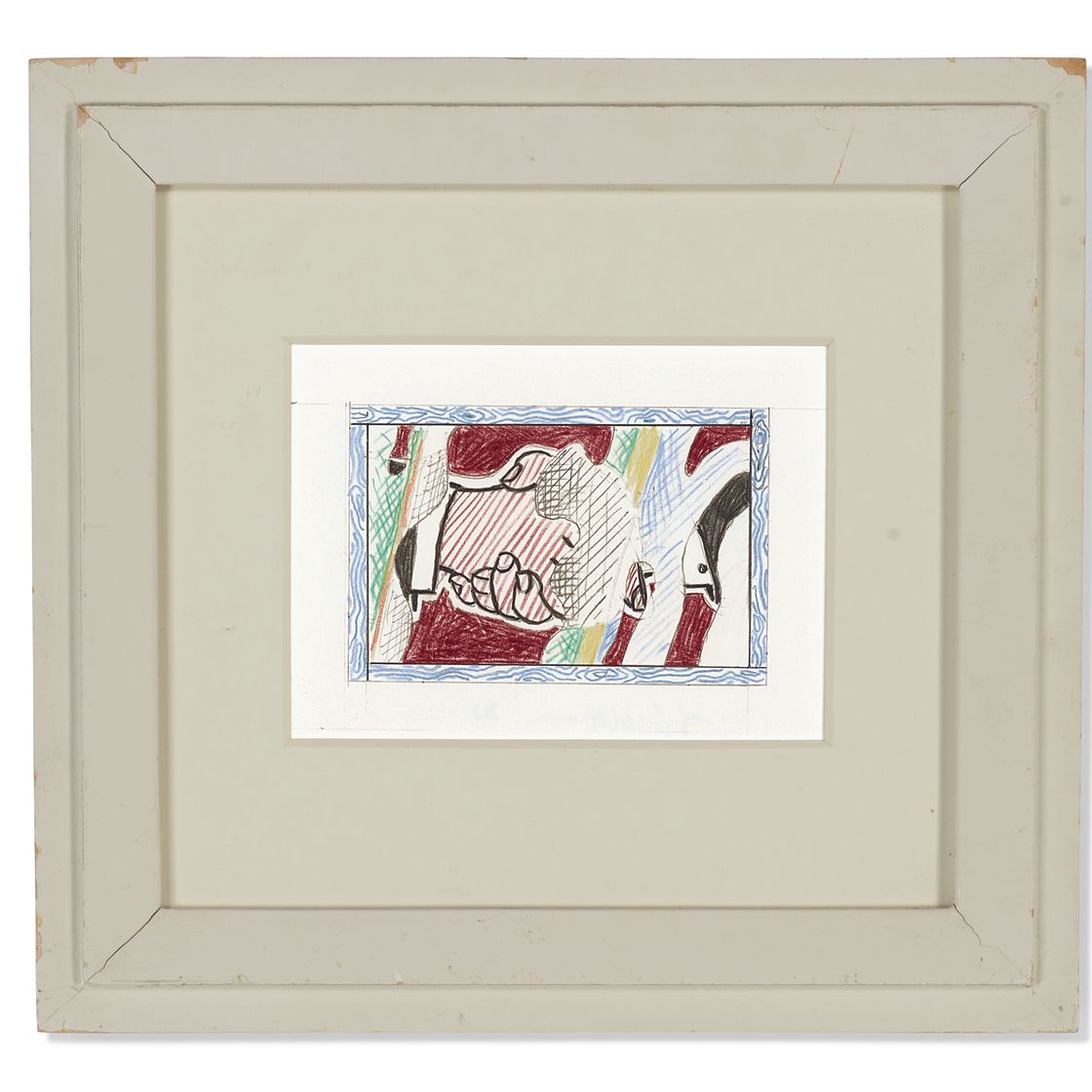 Roy Lichtenstein — Размышления: Рукопожатие (исследование), изображение 3