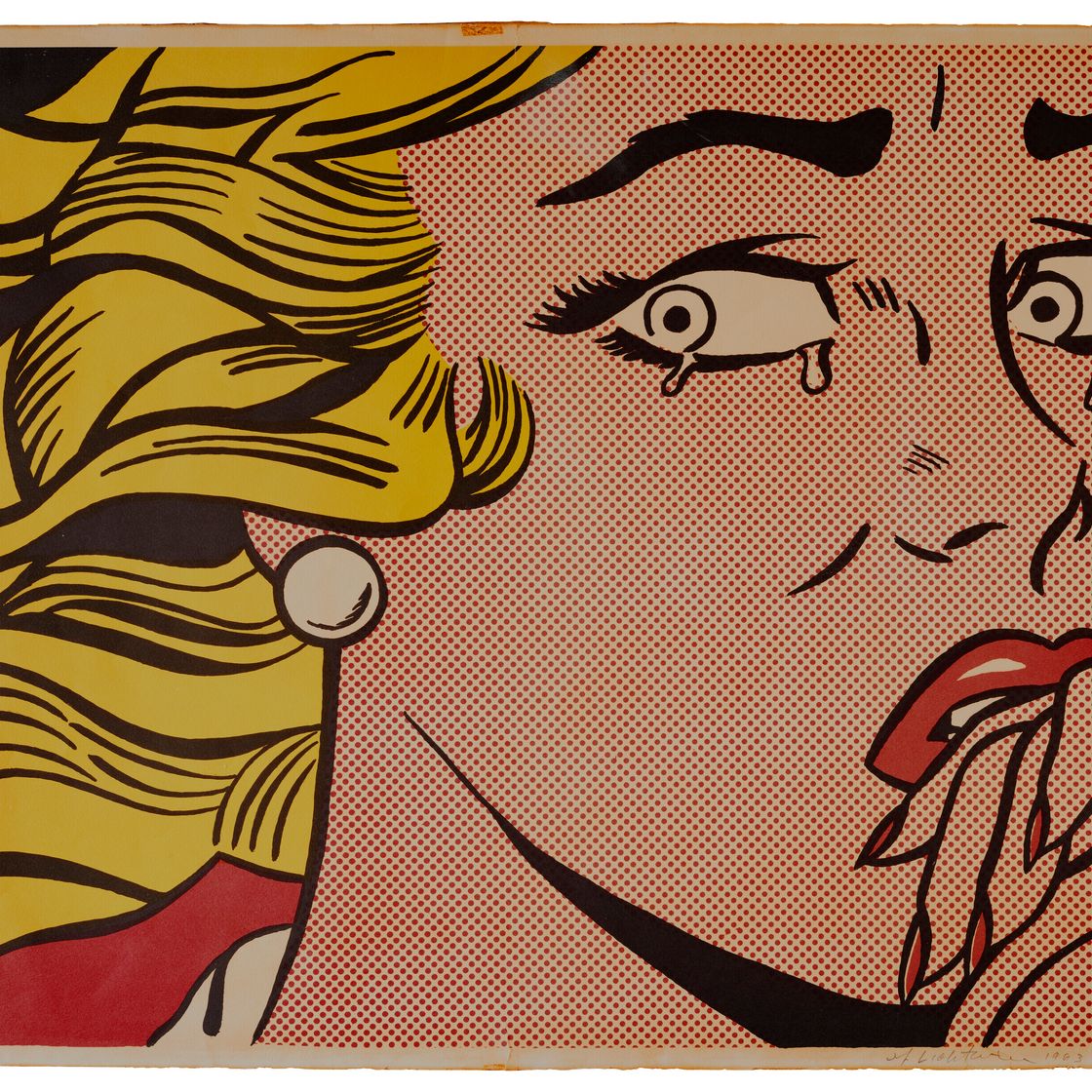 Roy Lichtenstein — Плачущая девушка