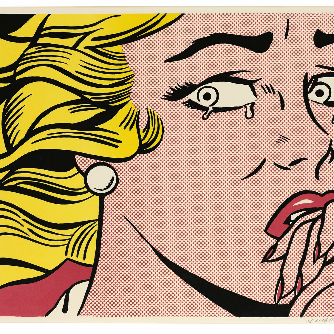 Roy Lichtenstein — Плачущая девушка