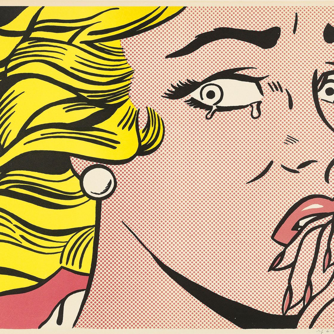 Roy Lichtenstein — Плачущая девушка