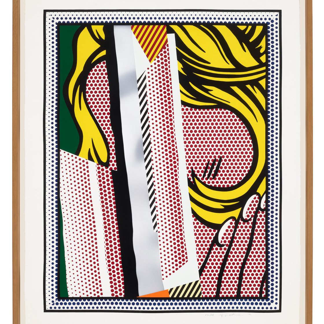 Roy Lichtenstein — Отражения на волосах, из серии Reflections, изображение 2
