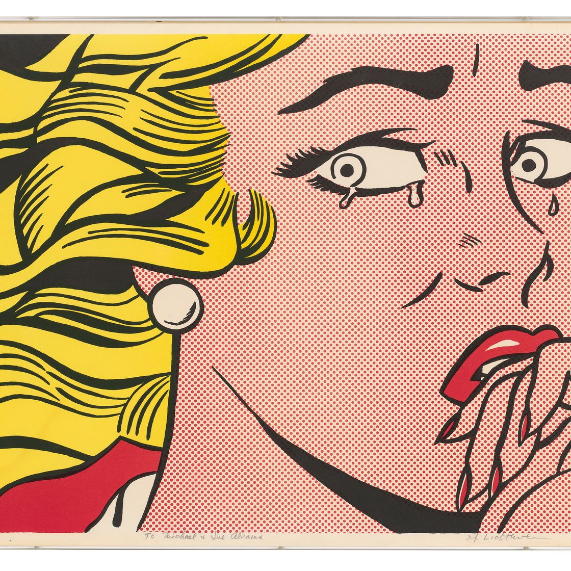 Roy Lichtenstein — Плачущая девушка
