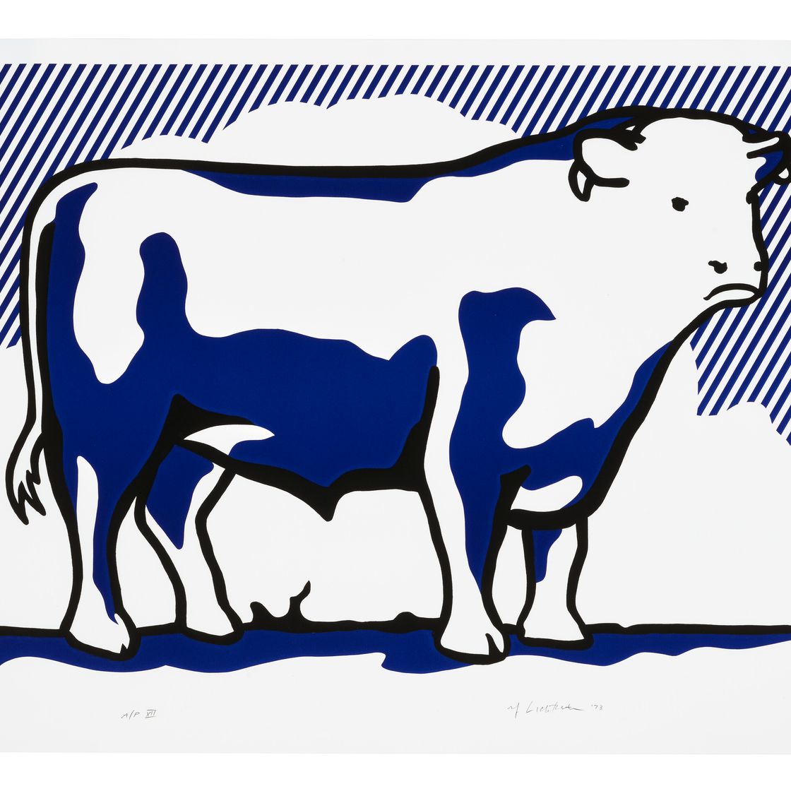 Roy Lichtenstein — Bull II, из серии Bull Profile, изображение 1