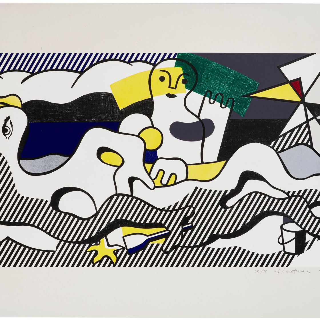 Roy Lichtenstein — На пляже, из сюрреалистической серии, изображение 1