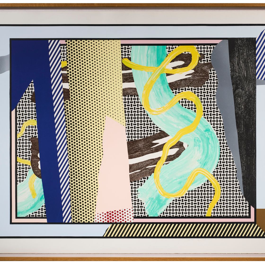 Roy Lichtenstein — Размышления о мазках кисти из серии Reflections, изображение 2