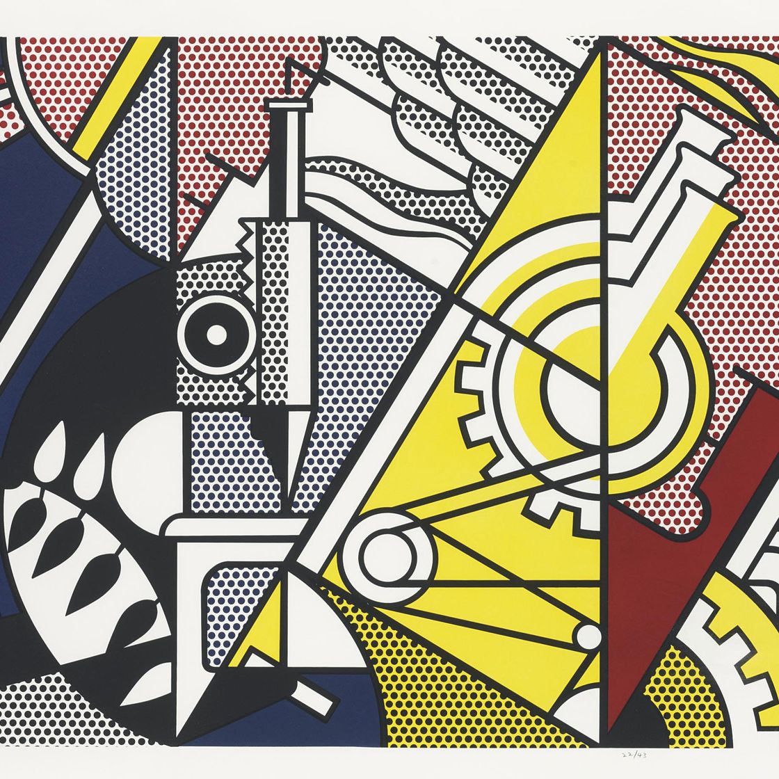 Roy Lichtenstein — Мир через химию II, из книги "Мир через химию" (С. 97)