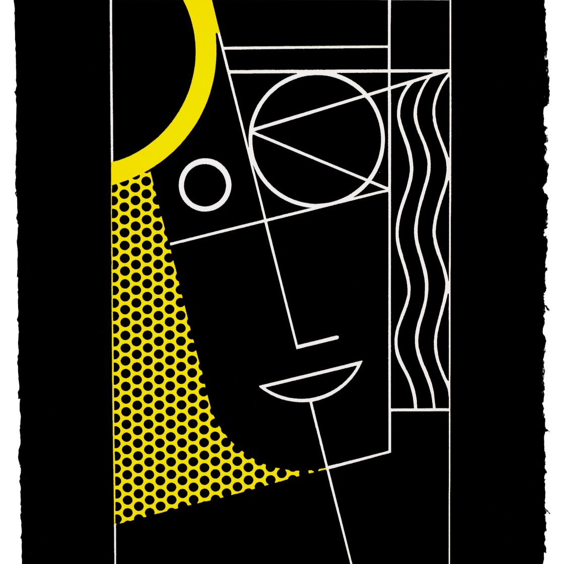 Roy Lichtenstein — Современная головка №2, из серии Modern Head
