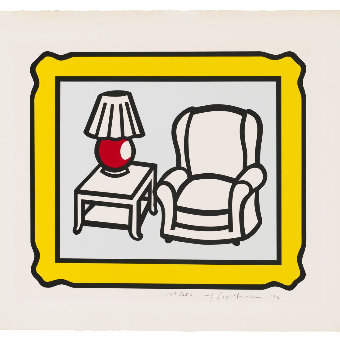 Roy Lichtenstein — Красная лампа