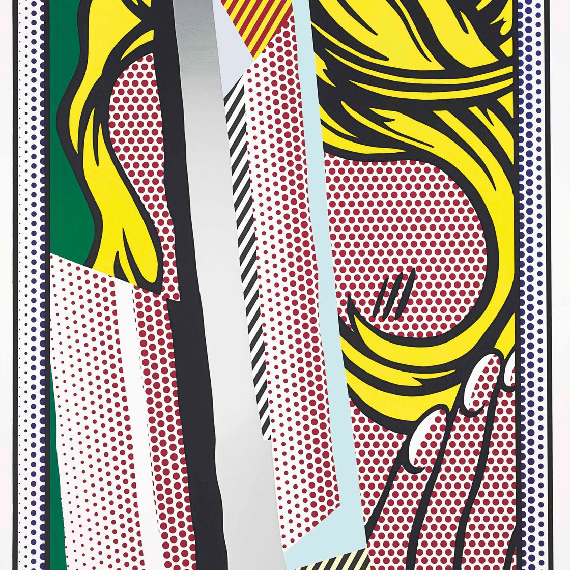 Roy Lichtenstein — Отражения на волосах, из серии Reflections