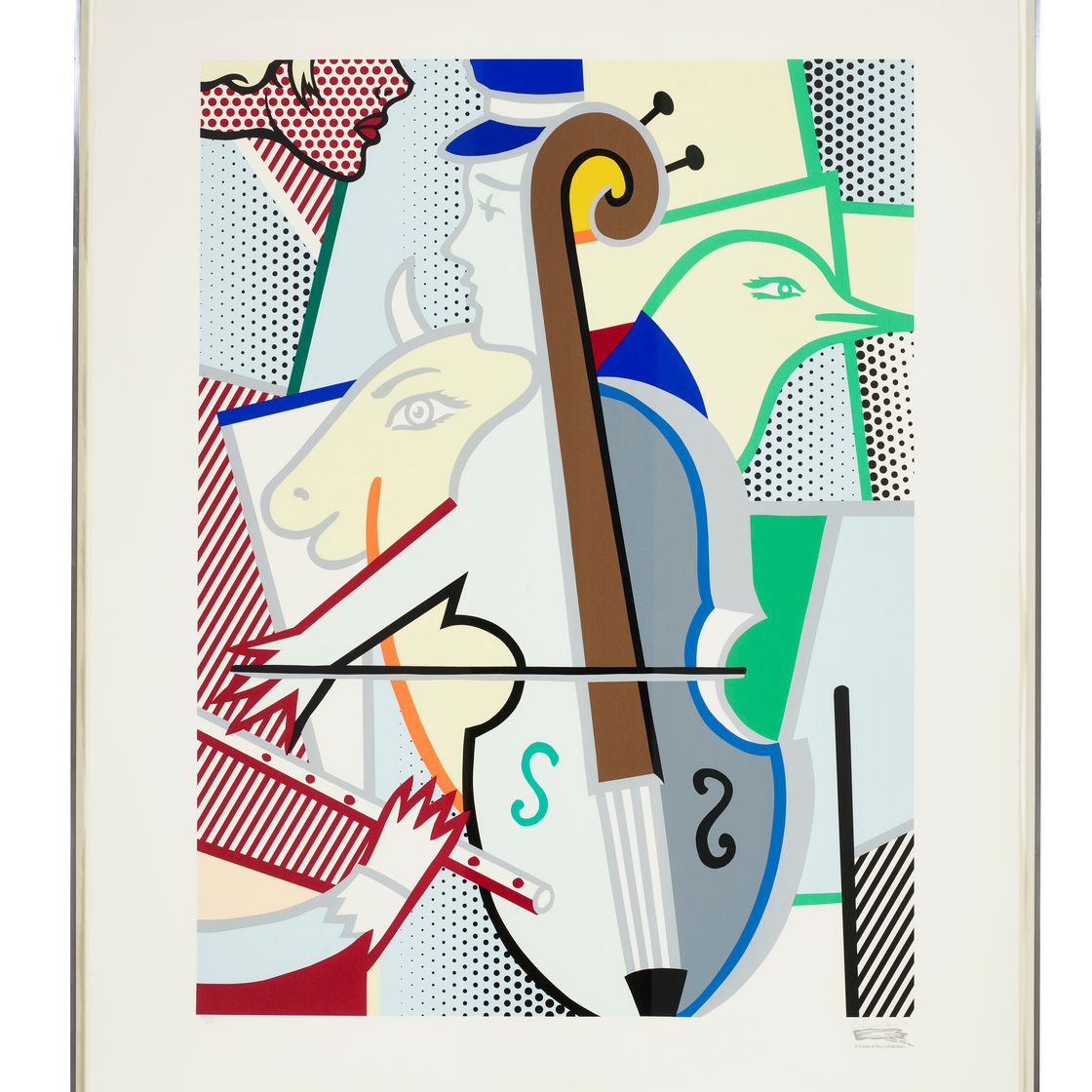 Roy Lichtenstein — Кубистическая виолончель, изображение 2