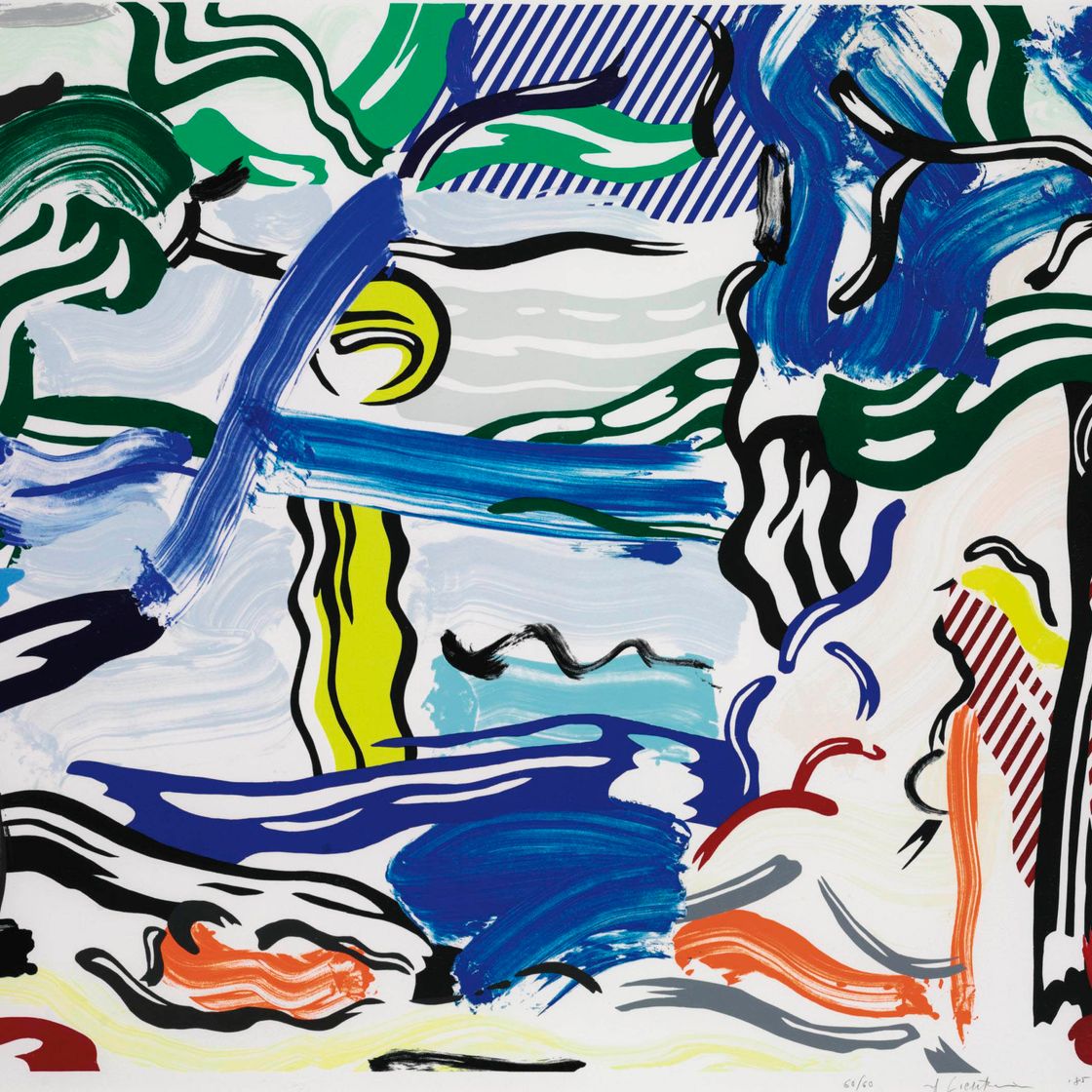 Roy Lichtenstein — Лунный пейзаж из серии "Пейзажи" (C. 212; G. 1254)