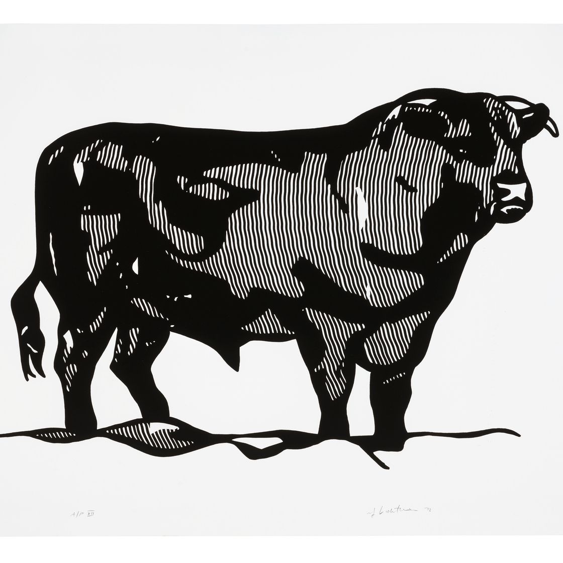 Roy Lichtenstein — Bull I, из серии профилей Bull, изображение 1