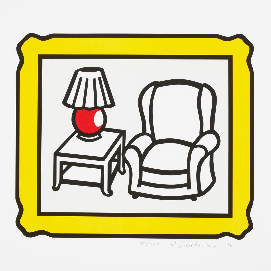 Roy Lichtenstein — Красная лампа