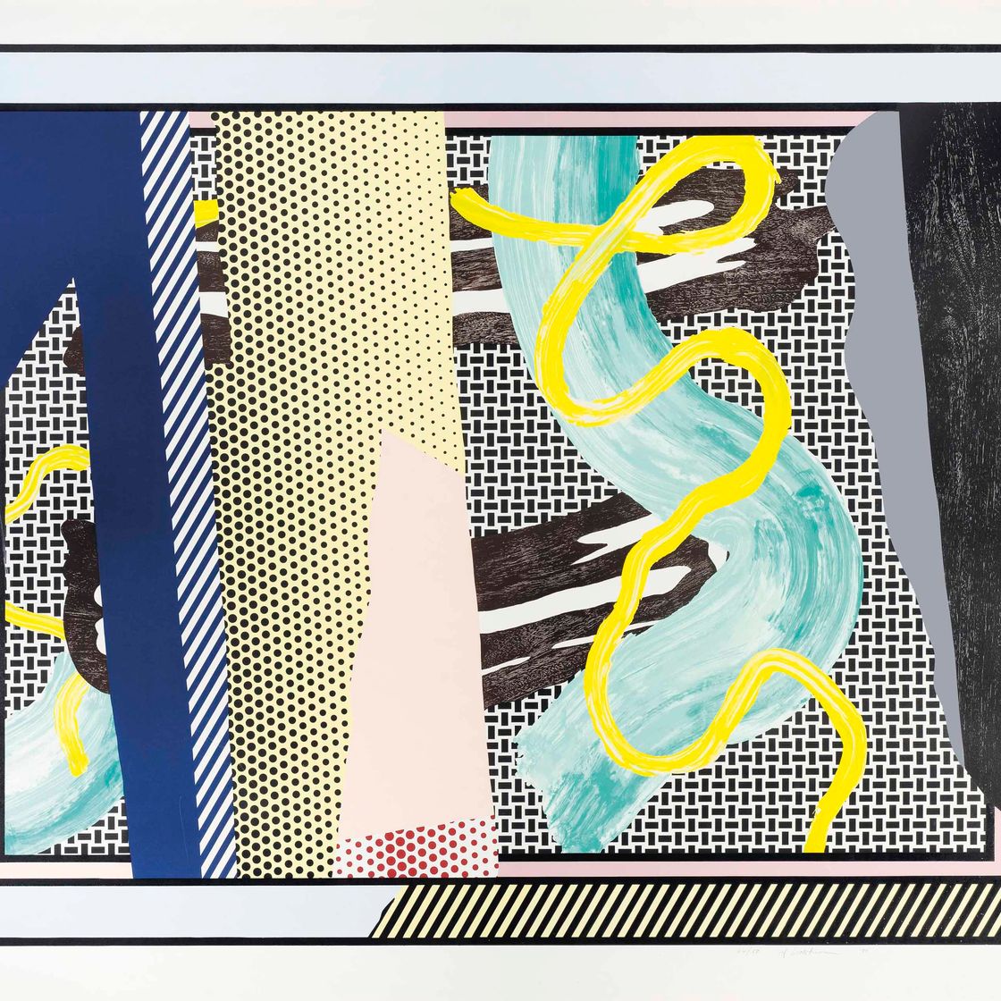 Roy Lichtenstein — Размышления о мазках кисти из серии Reflections