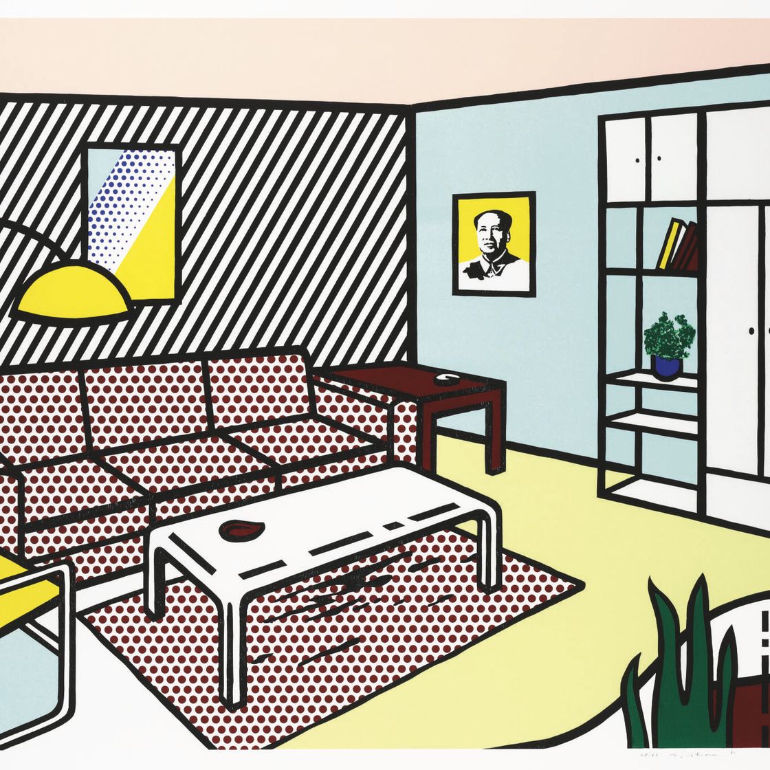 Roy Lichtenstein — Современная комната из серии "Интерьер" (C. 252)