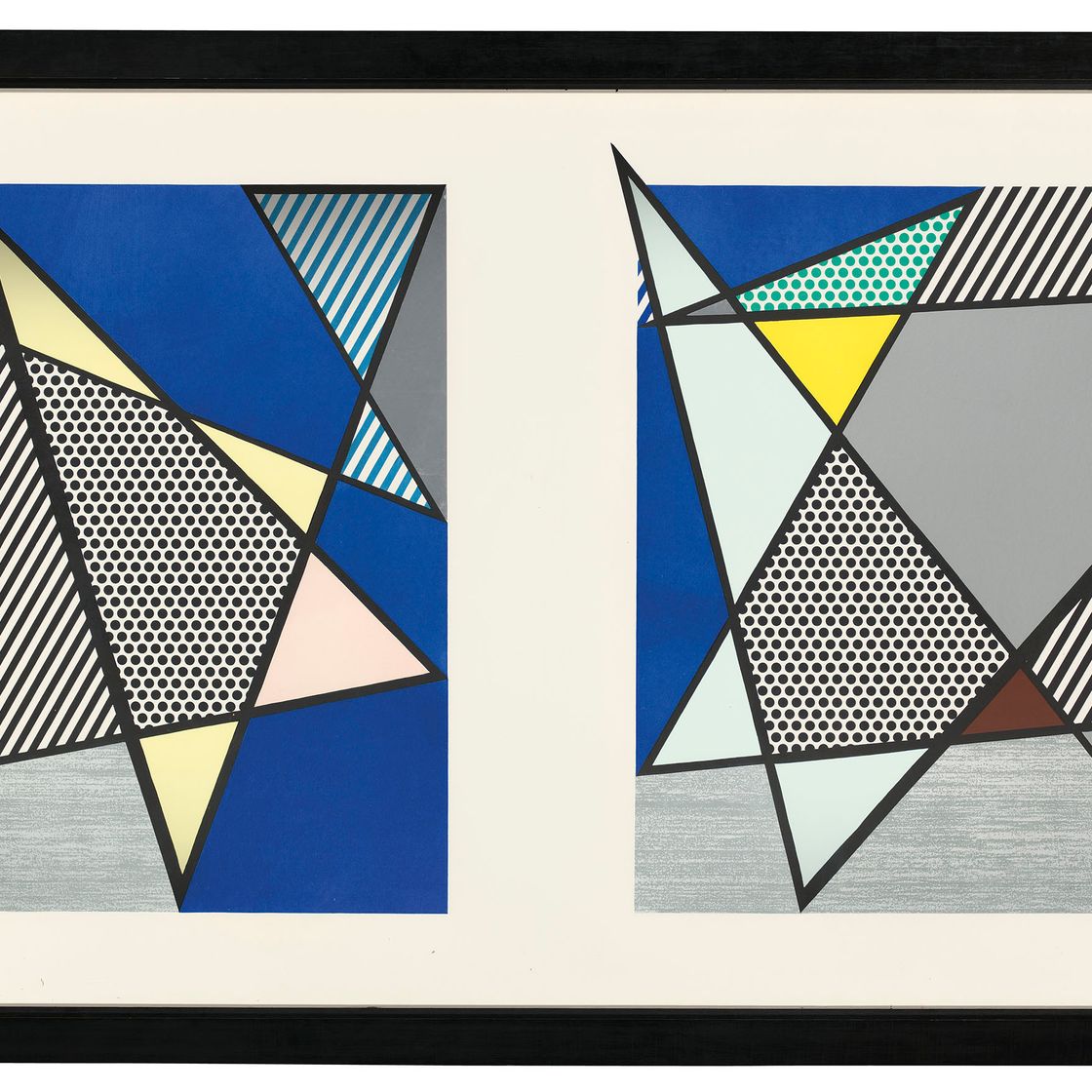 Roy Lichtenstein — Диптих "Несовершенный", 46 1/4" x 91 3/8", из серии "Несовершенный", изображение 2