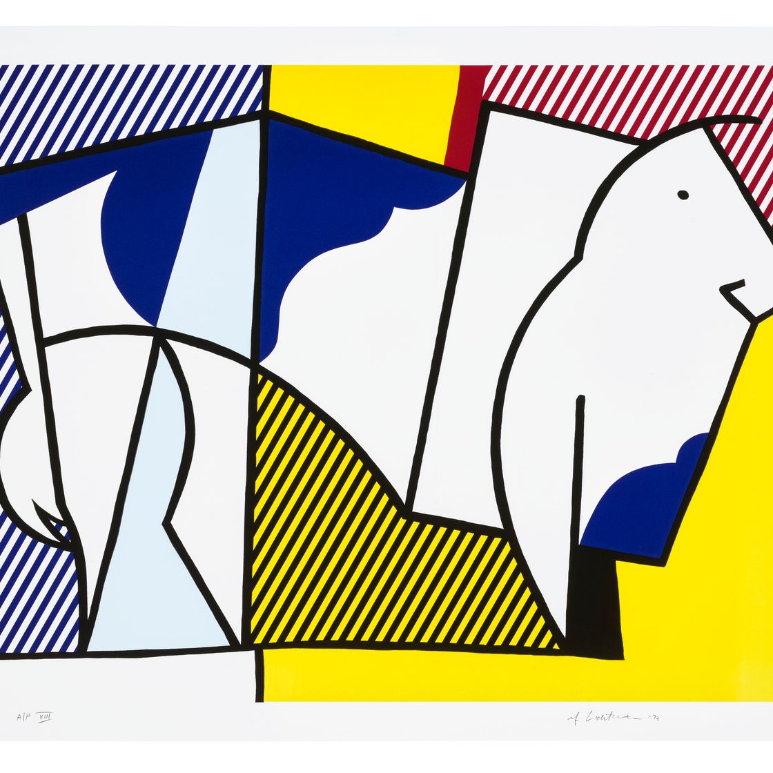 Roy Lichtenstein — Bull III, из серии Bull Profile, изображение 1