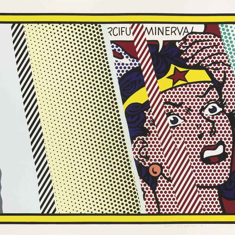 Roy Lichtenstein — Размышления о Минерве, из книги "Размышления" (C. 244)