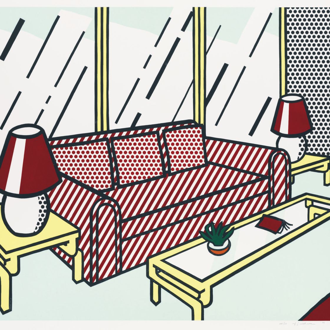 Roy Lichtenstein — Красные лампы из серии "Интерьер" (C. 251)