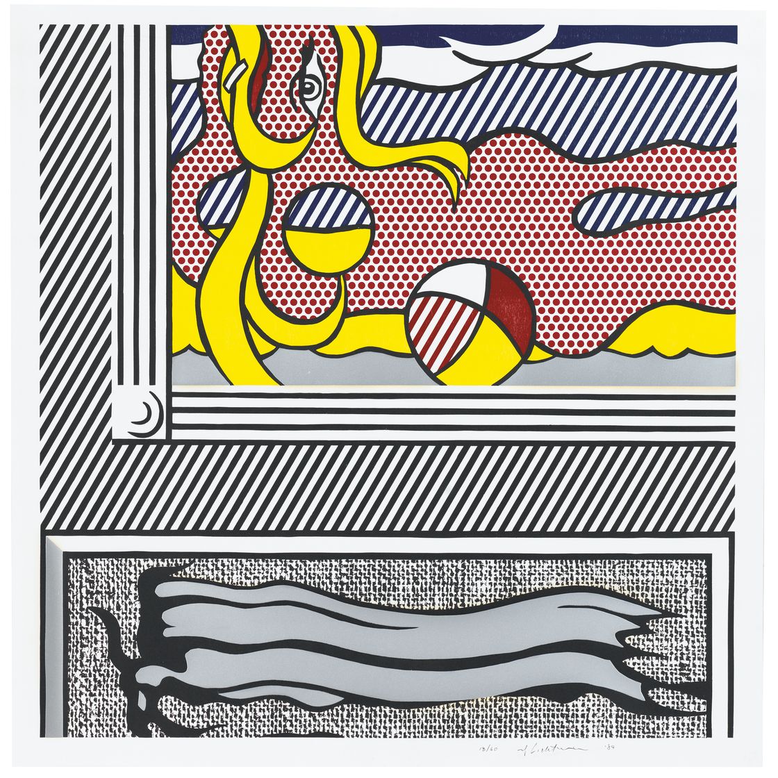 Roy Lichtenstein — Две картины: Пляжный мяч, из картин