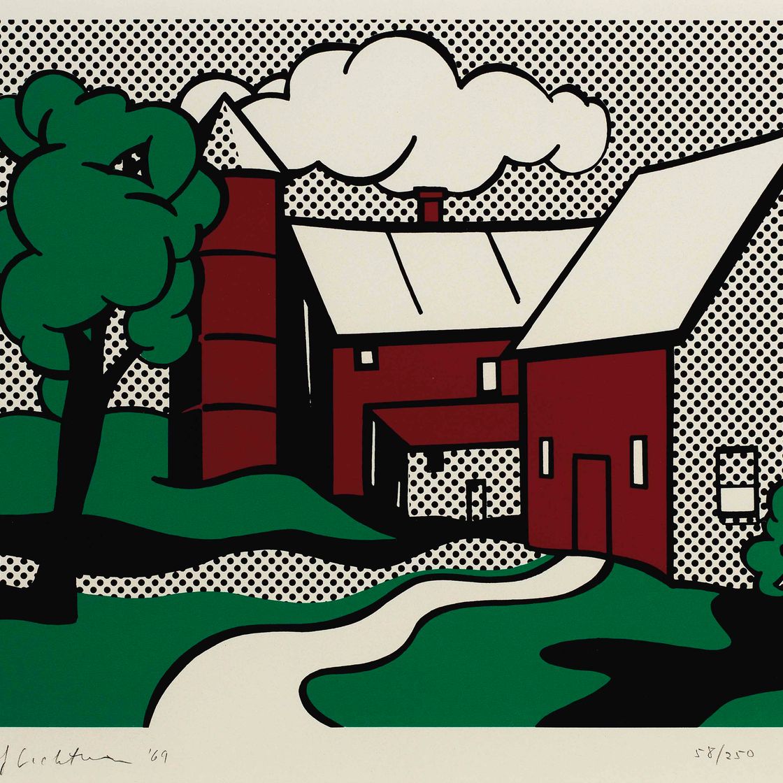 Roy Lichtenstein — Красный амбар