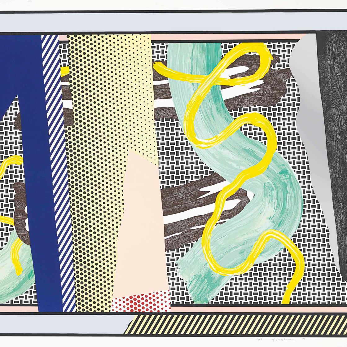 Roy Lichtenstein — Размышления о мазках кисти из серии Reflections