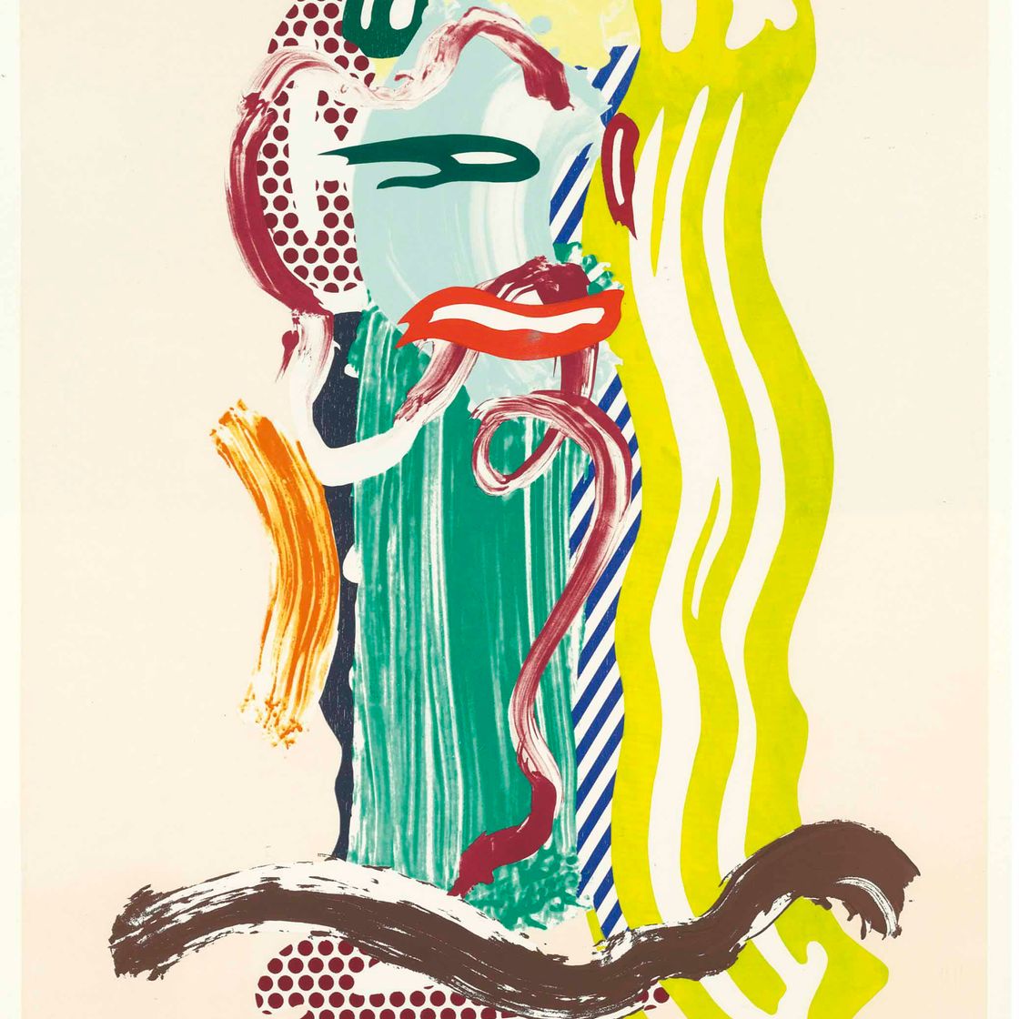 Roy Lichtenstein — Портрет, выполненный мазками кисти