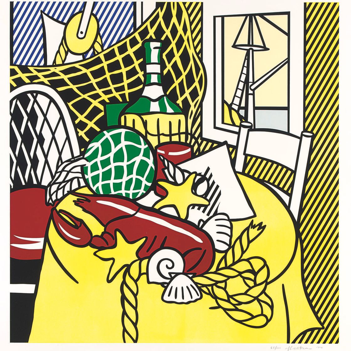 Roy Lichtenstein — Натюрморт с лобстером, из серии "Шесть натюрмортов" (С. 129)