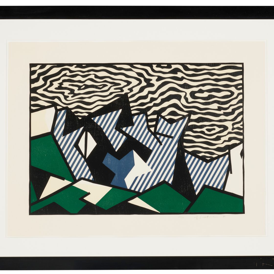 Roy Lichtenstein — Мортон А. Морт, из серии экспрессионистских гравюр на дереве, изображение 2
