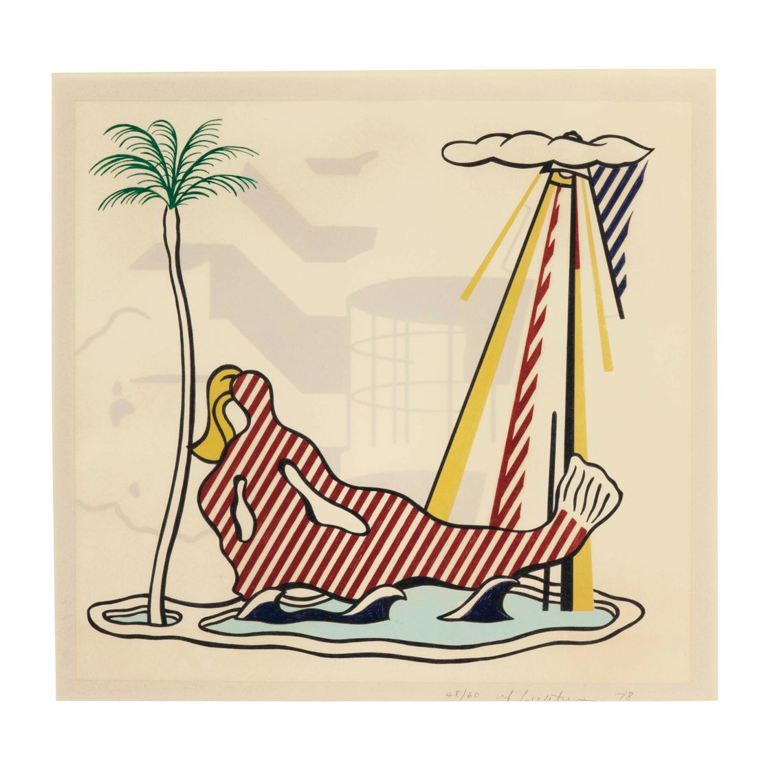 Roy Lichtenstein — Русалка из сюрреалистической серии