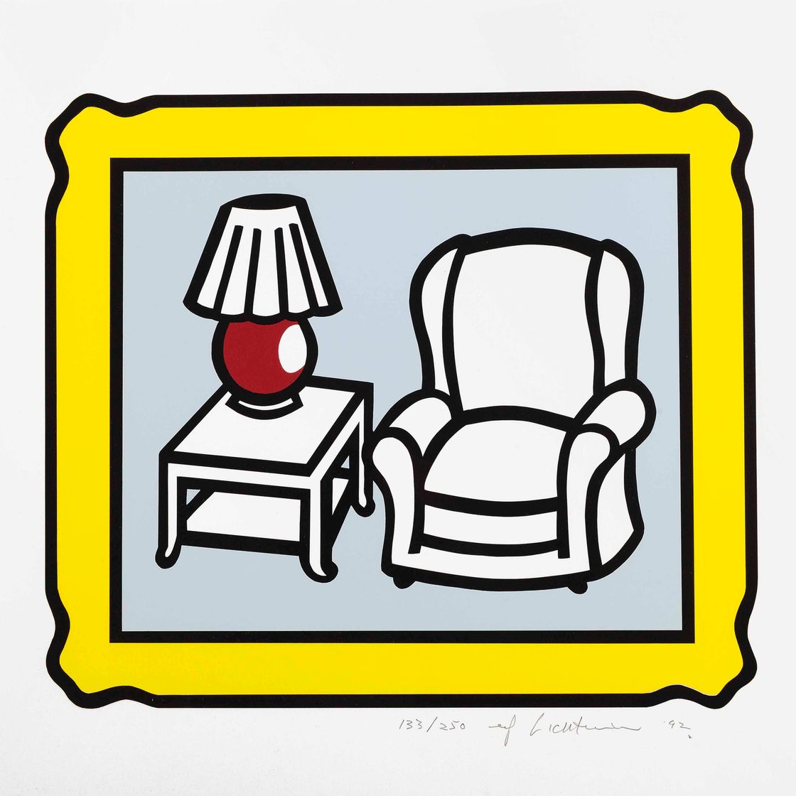 Roy Lichtenstein — Красная лампа