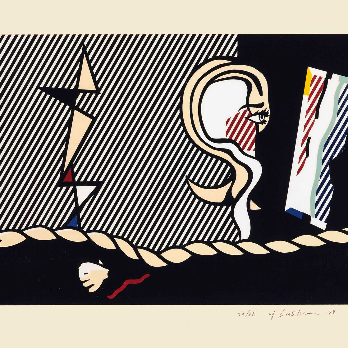 Roy Lichtenstein — Фигурки с веревкой из сюрреалистической серии