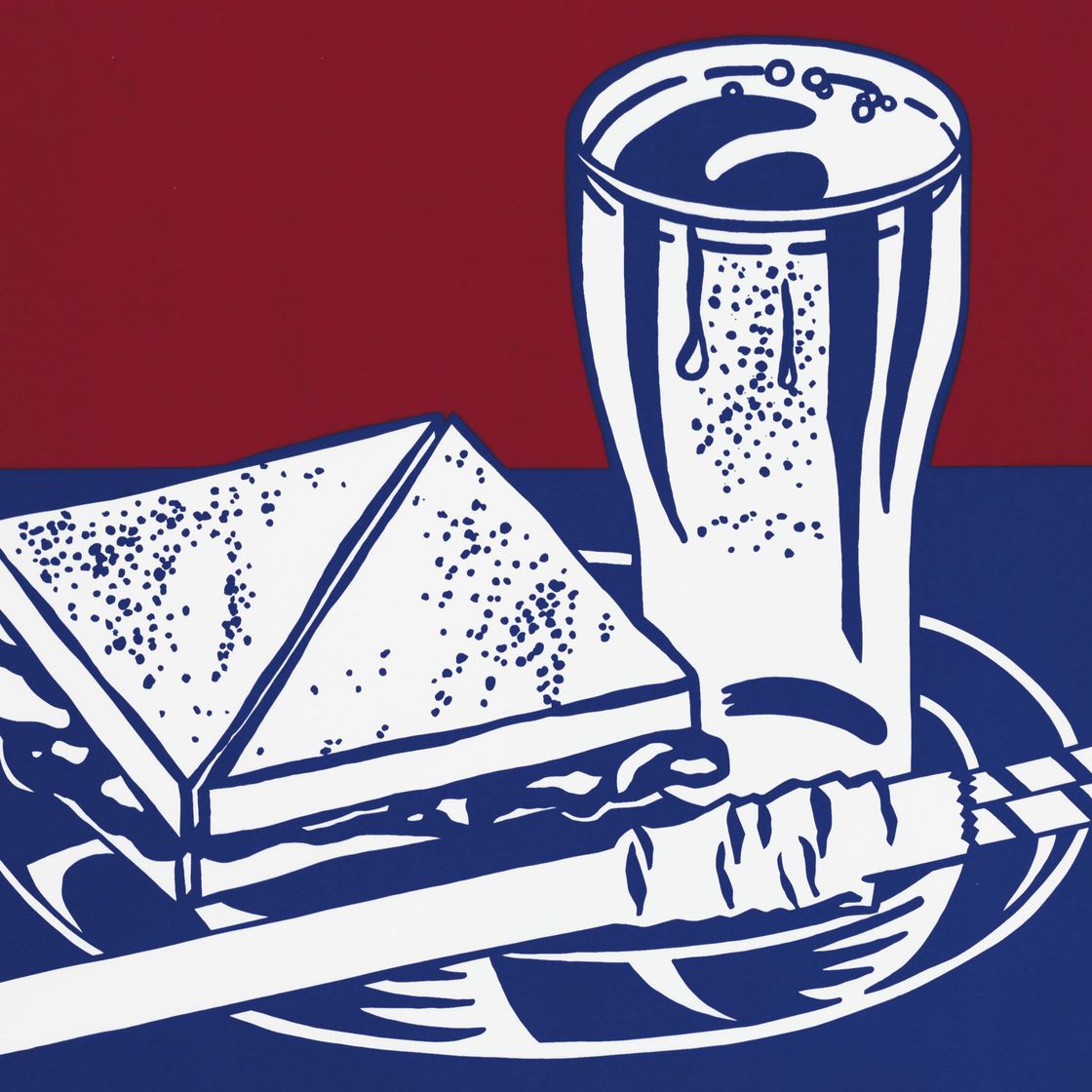 Roy Lichtenstein — Десять работ десяти художников, Уодсворт Атенеум, Хартфорд, Коннектикут, 1964, изображение 3